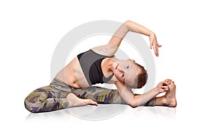 Girl doing yoga