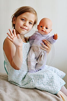 Girl with doll