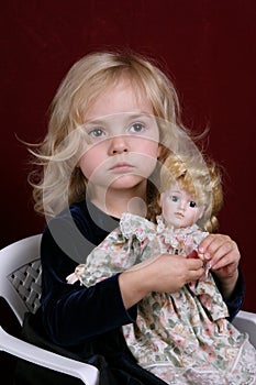 Girl and doll