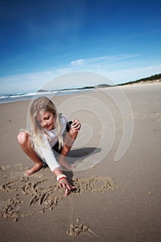 Zeichnung Strand 