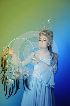 Girl and a dream catcher