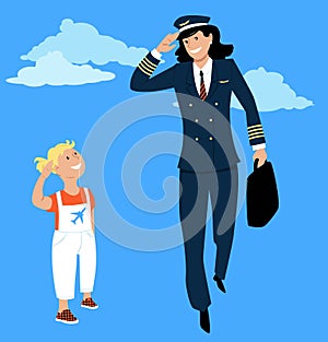 Girl dreams to be a pilot