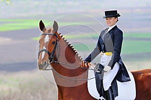 A entrenamiento de caballos un caballo 