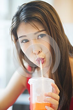 Girl and drink