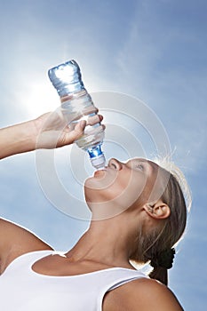 girl drink water