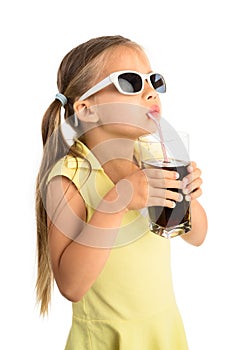 Girl Drinking Cola