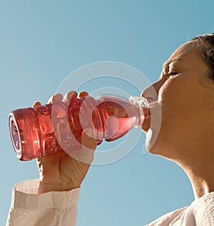 Girl Drinking Sport Drink