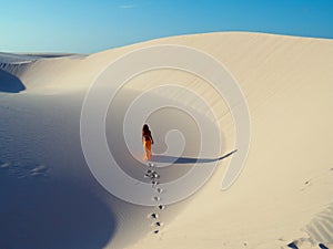 Girl in dune