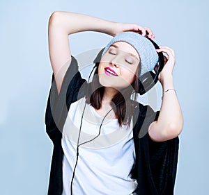 Girl with earphones