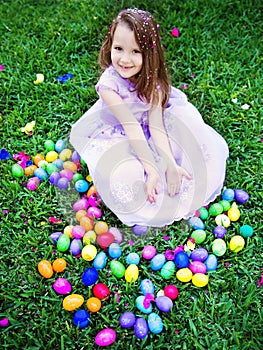 Girl with Easter Eggs