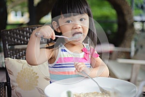 Girl Eating Spaghetti