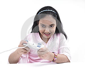 Girl enjoying gamming