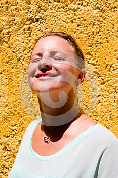 Girl Enjoying the Sun