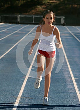 Girl exercising