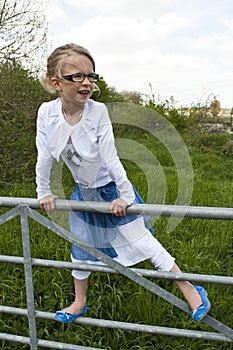 Girl on the fence