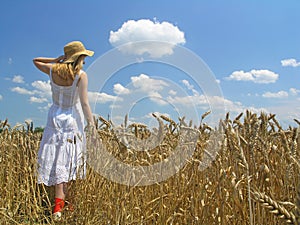 Girl in field