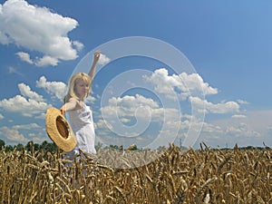 Girl in field