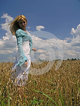 Girl in field