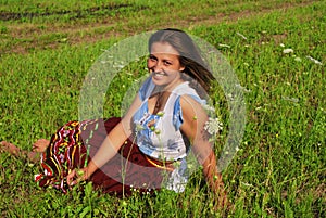 Girl in field