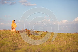 Girl in field