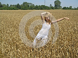 Girl in field