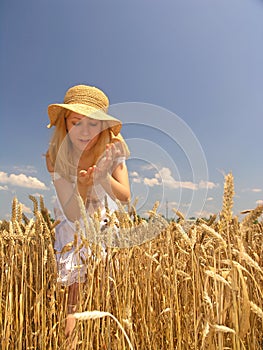 Girl in field