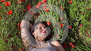 Girl and Flowers