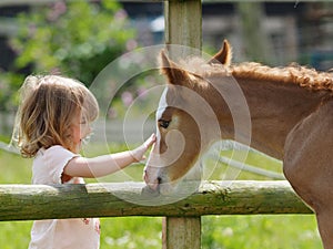 Girl and Foal