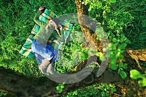 Girl in forest