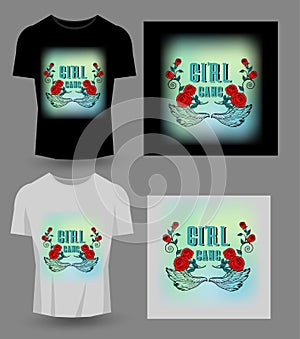 Girl gang typography for t-shirt print, product, brochure, cover