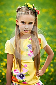 Girl in the garden