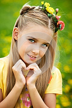 Girl in the garden