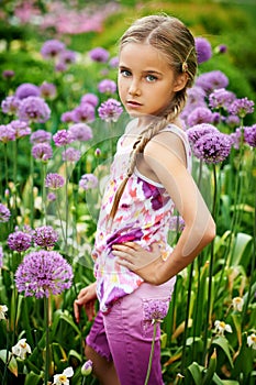 Girl in the garden