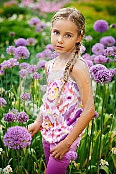 Girl in the garden