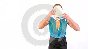 Girl Gets Plate with Cream in Face