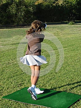 Girl Golfer