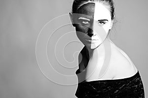 Girl with greasepaint