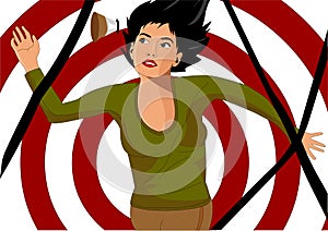 The girl is in great danger