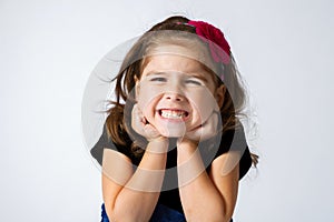 Girl Gritting Teeth photo