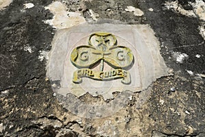 Girl Guides Ancient emblem in Africa Zanzibar