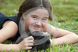 Girl with Guinea Pig