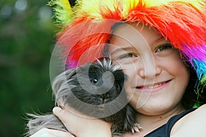 Girl with Guinea Pig