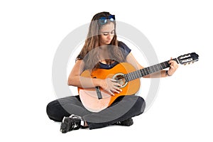 Girl with a guitar