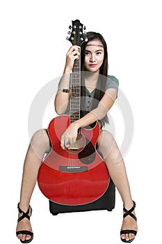 Girl with guitar