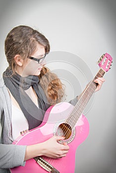 Girl with guitar