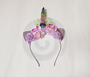 Girl hair accesories with flower made from plastic