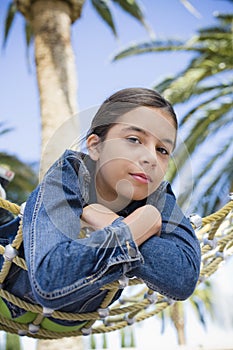 Girl On Hammock