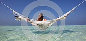 Girl in a Hammock photo