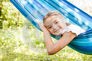 Girl on hammock