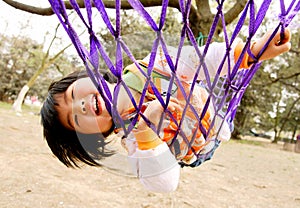 Girl in hammock